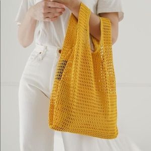 BAGGU Net Tote in Yellow